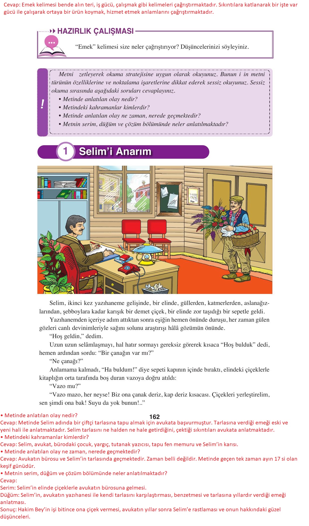 8. Sınıf Hecce Yayıncılık Türkçe Ders Kitabı Sayfa 162 Cevapları 8. Sınıf Hecce Yayıncılık Türkçe Ders Kitabı Sayfa 162 Cevapları