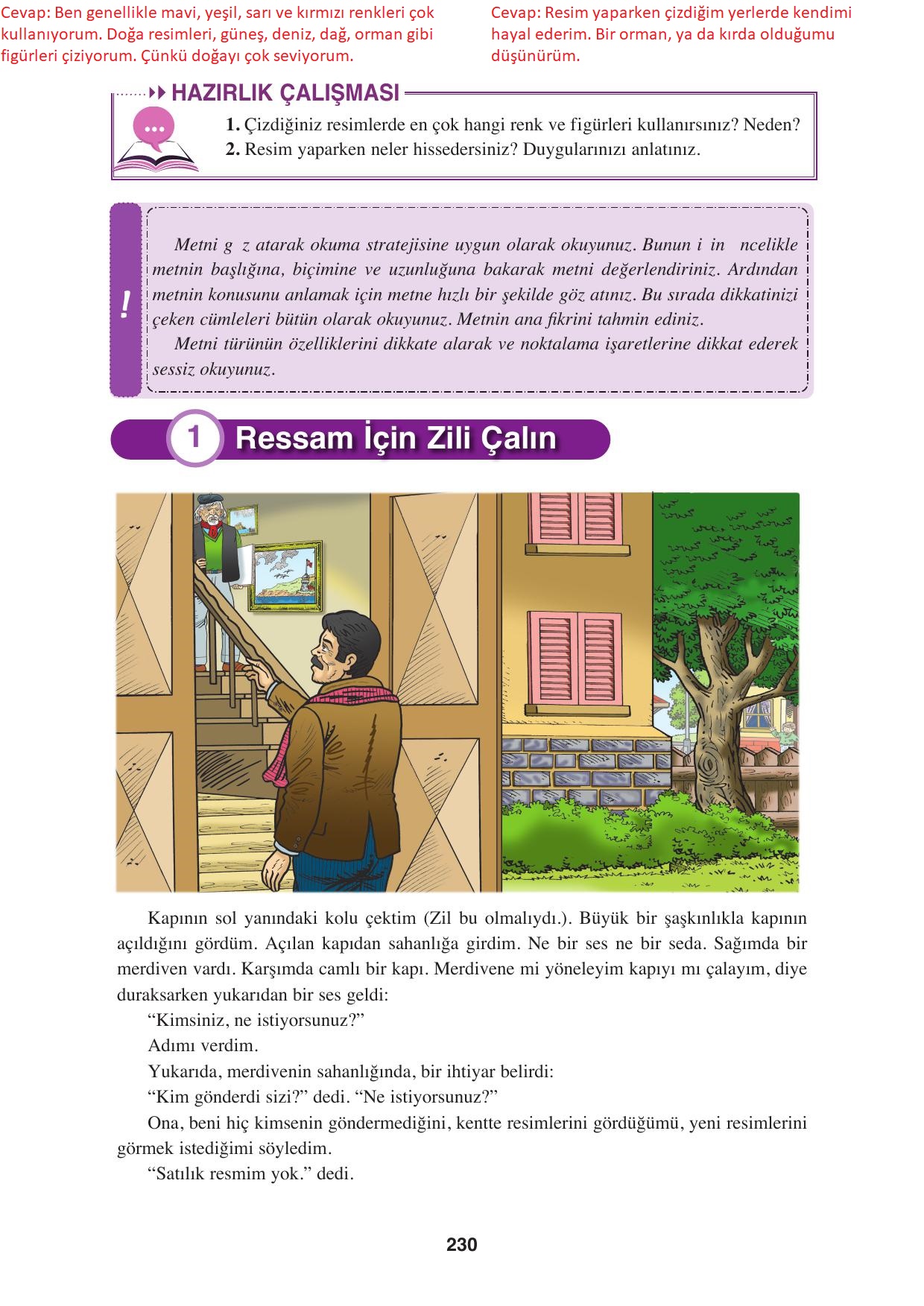 8. Sınıf Hecce Yayıncılık Türkçe Ders Kitabı Sayfa 230 Cevapları 8. Sınıf Hecce Yayıncılık Türkçe Ders Kitabı Sayfa 230 Cevapları