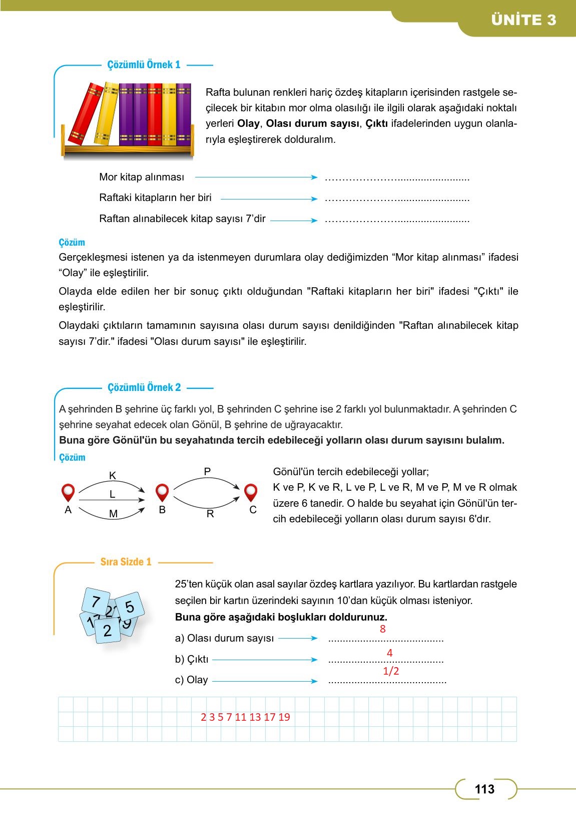 8. Sınıf Meb Yayınları Matematik Ders Kitabı Sayfa 113 Cevapları 8. Sınıf Meb Yayınları Matematik Ders Kitabı Sayfa 113 Cevapları