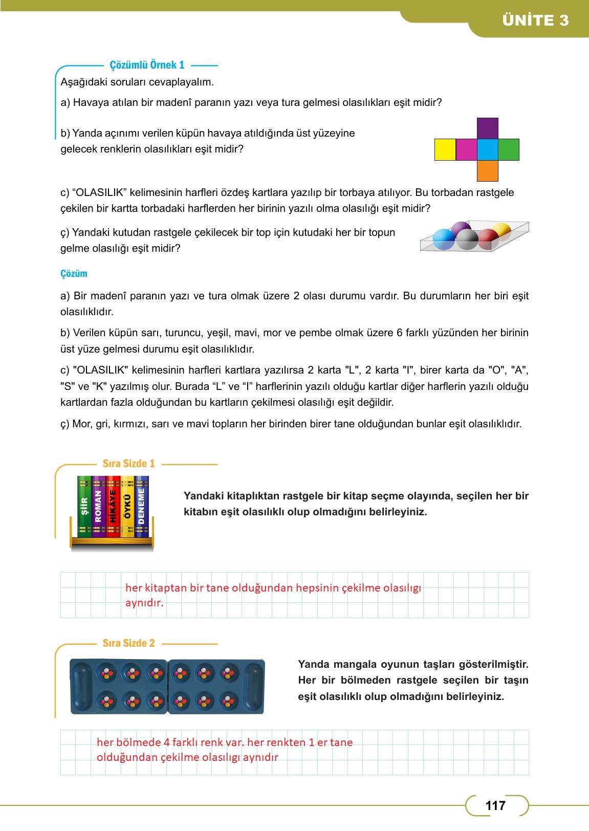 8. Sınıf Meb Yayınları Matematik Ders Kitabı Sayfa 117 Cevapları 8. Sınıf Meb Yayınları Matematik Ders Kitabı Sayfa 117 Cevapları