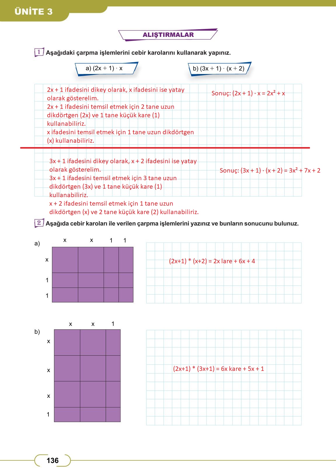 8. Sınıf Meb Yayınları Matematik Ders Kitabı Sayfa 136 Cevapları