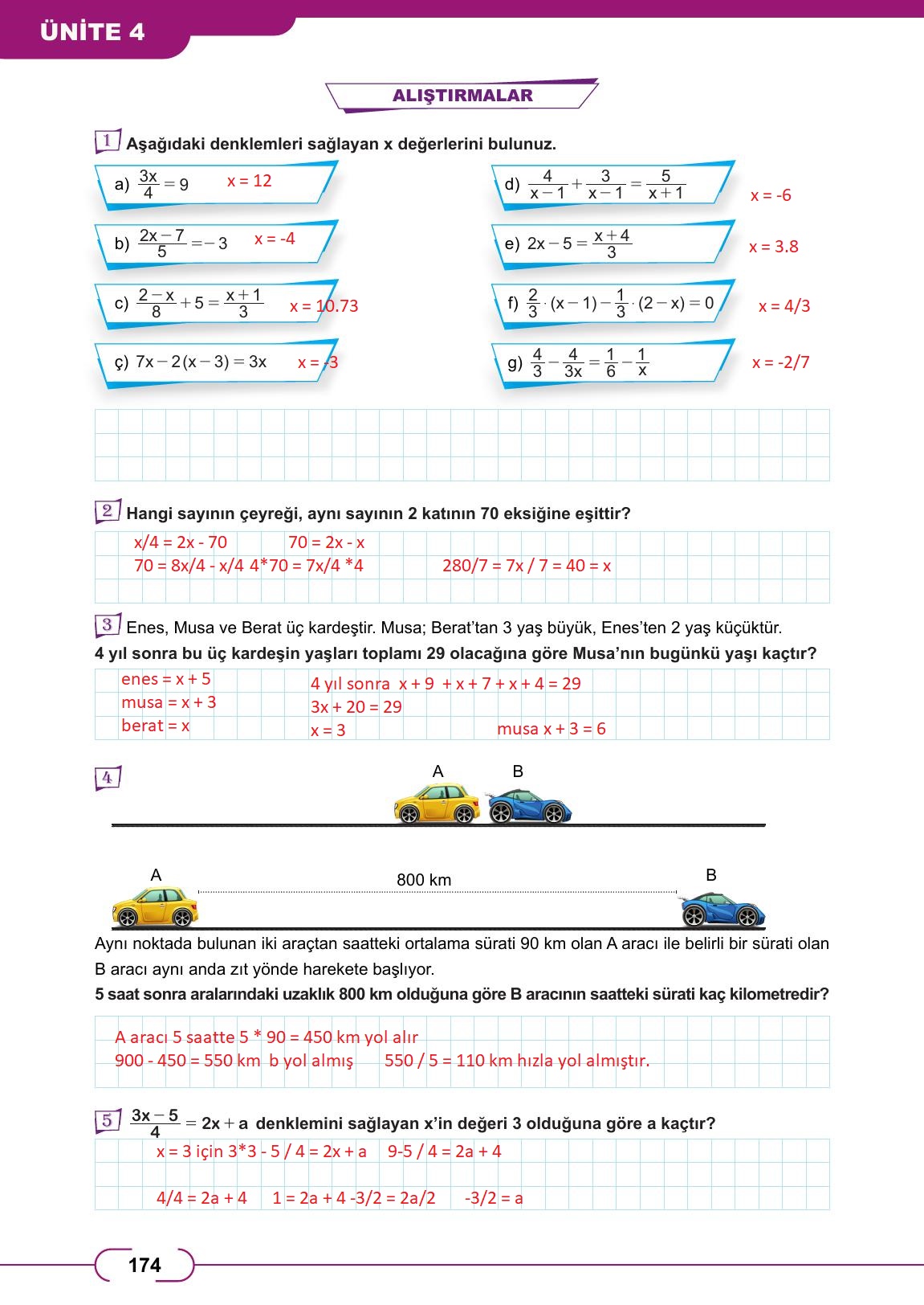 8. Sınıf Meb Yayınları Matematik Ders Kitabı Sayfa 174 Cevapları 8. Sınıf Meb Yayınları Matematik Ders Kitabı Sayfa 174 Cevapları