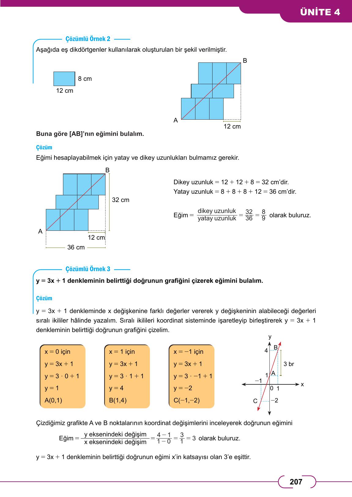 8. Sınıf Meb Yayınları Matematik Ders Kitabı Sayfa 207 Cevapları 8. Sınıf Meb Yayınları Matematik Ders Kitabı Sayfa 207 Cevapları