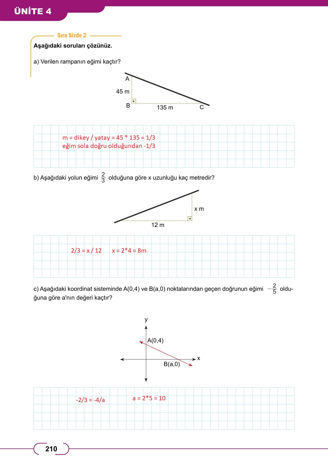 8. Sınıf Meb Yayınları Matematik Ders Kitabı Sayfa 210 Cevapları 8. Sınıf Meb Yayınları Matematik Ders Kitabı Sayfa 210 Cevapları