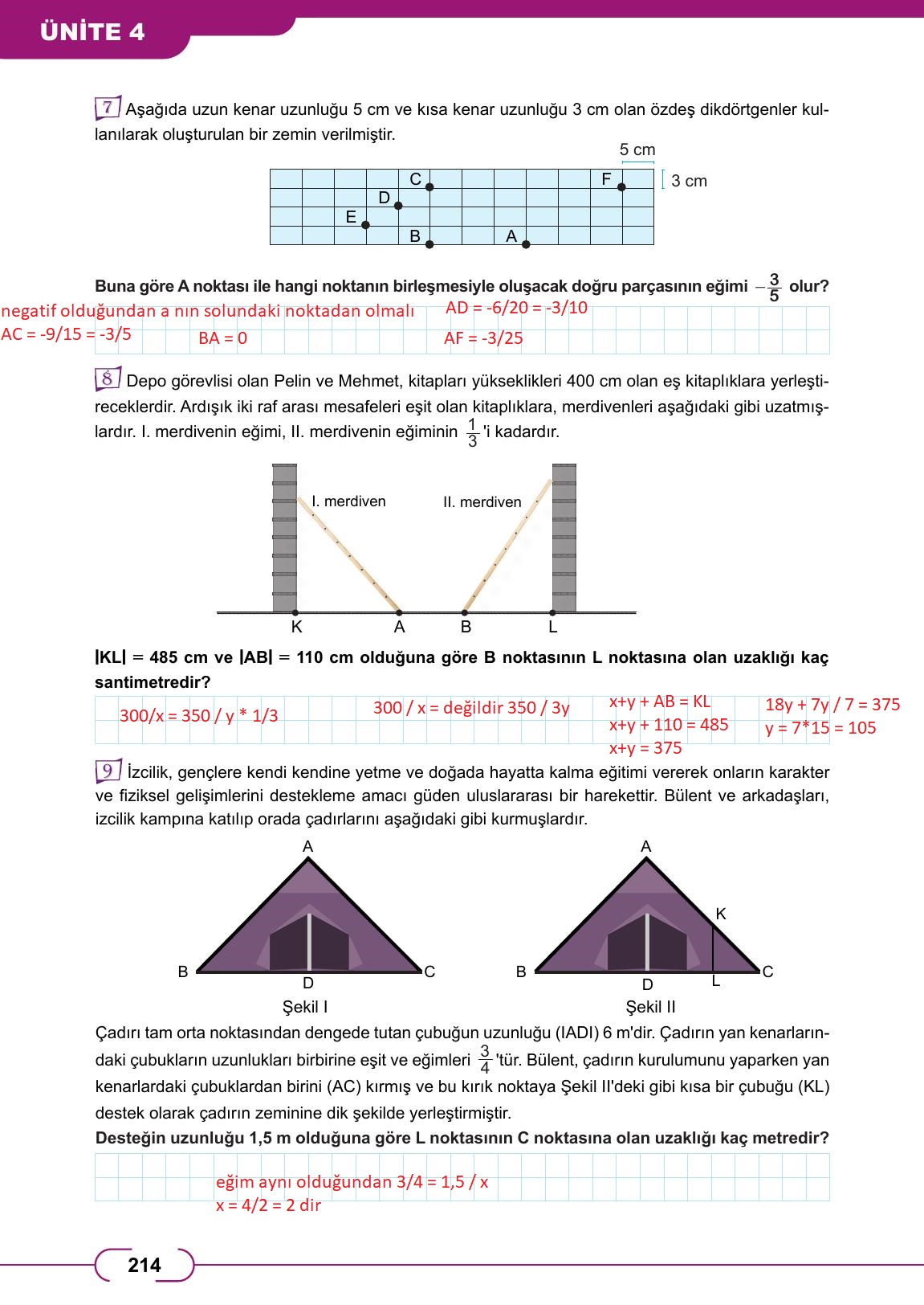8. Sınıf Meb Yayınları Matematik Ders Kitabı Sayfa 214 Cevapları 8. Sınıf Meb Yayınları Matematik Ders Kitabı Sayfa 214 Cevapları