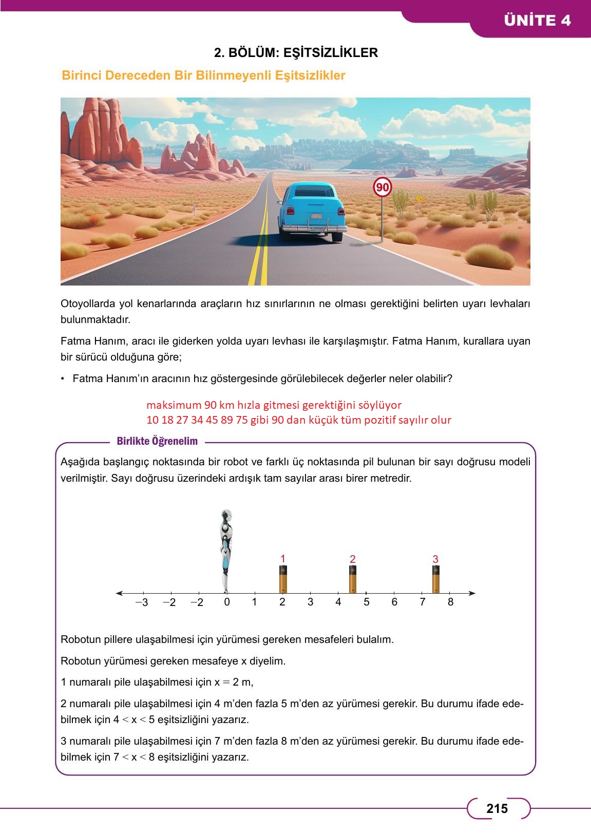 8. Sınıf Meb Yayınları Matematik Ders Kitabı Sayfa 215 Cevapları