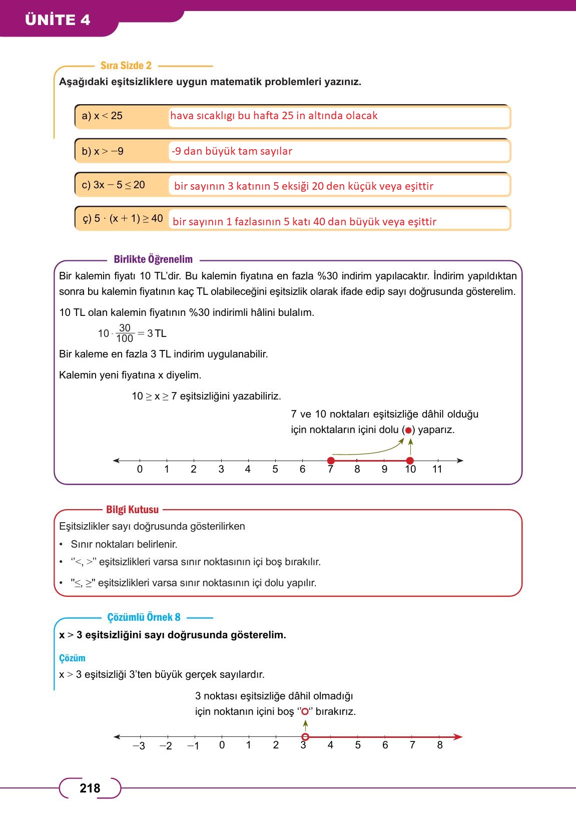 8. Sınıf Meb Yayınları Matematik Ders Kitabı Sayfa 218 Cevapları 8. Sınıf Meb Yayınları Matematik Ders Kitabı Sayfa 218 Cevapları