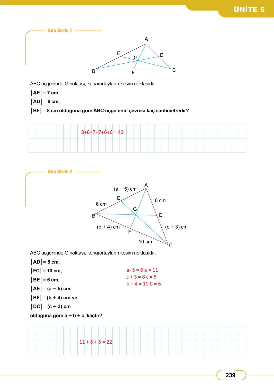 8. Sınıf Meb Yayınları Matematik Ders Kitabı Sayfa 239 Cevapları 8. Sınıf Meb Yayınları Matematik Ders Kitabı Sayfa 239 Cevapları