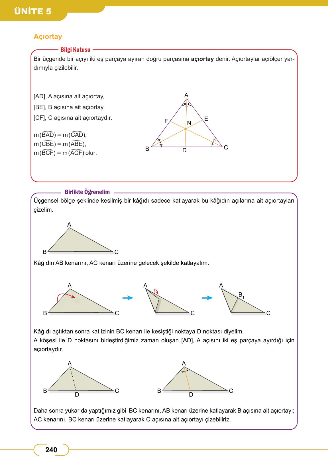8. Sınıf Meb Yayınları Matematik Ders Kitabı Sayfa 240 Cevapları