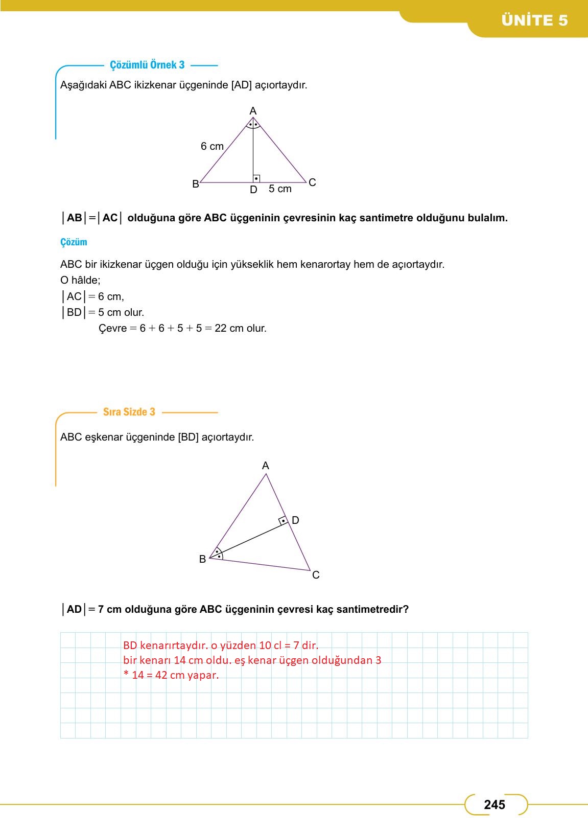 8. Sınıf Meb Yayınları Matematik Ders Kitabı Sayfa 245 Cevapları