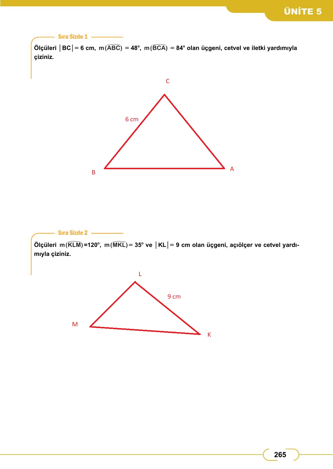 8. Sınıf Meb Yayınları Matematik Ders Kitabı Sayfa 265 Cevapları