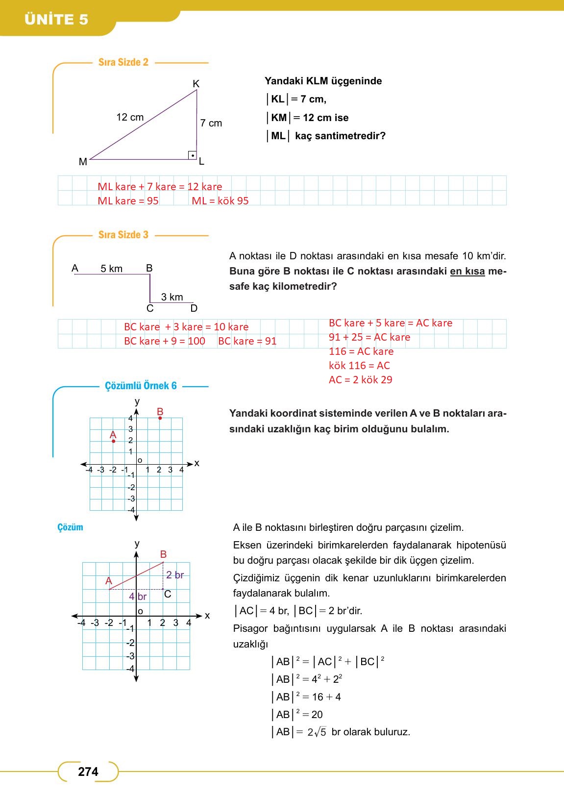 8. Sınıf Meb Yayınları Matematik Ders Kitabı Sayfa 274 Cevapları 8. Sınıf Meb Yayınları Matematik Ders Kitabı Sayfa 274 Cevapları