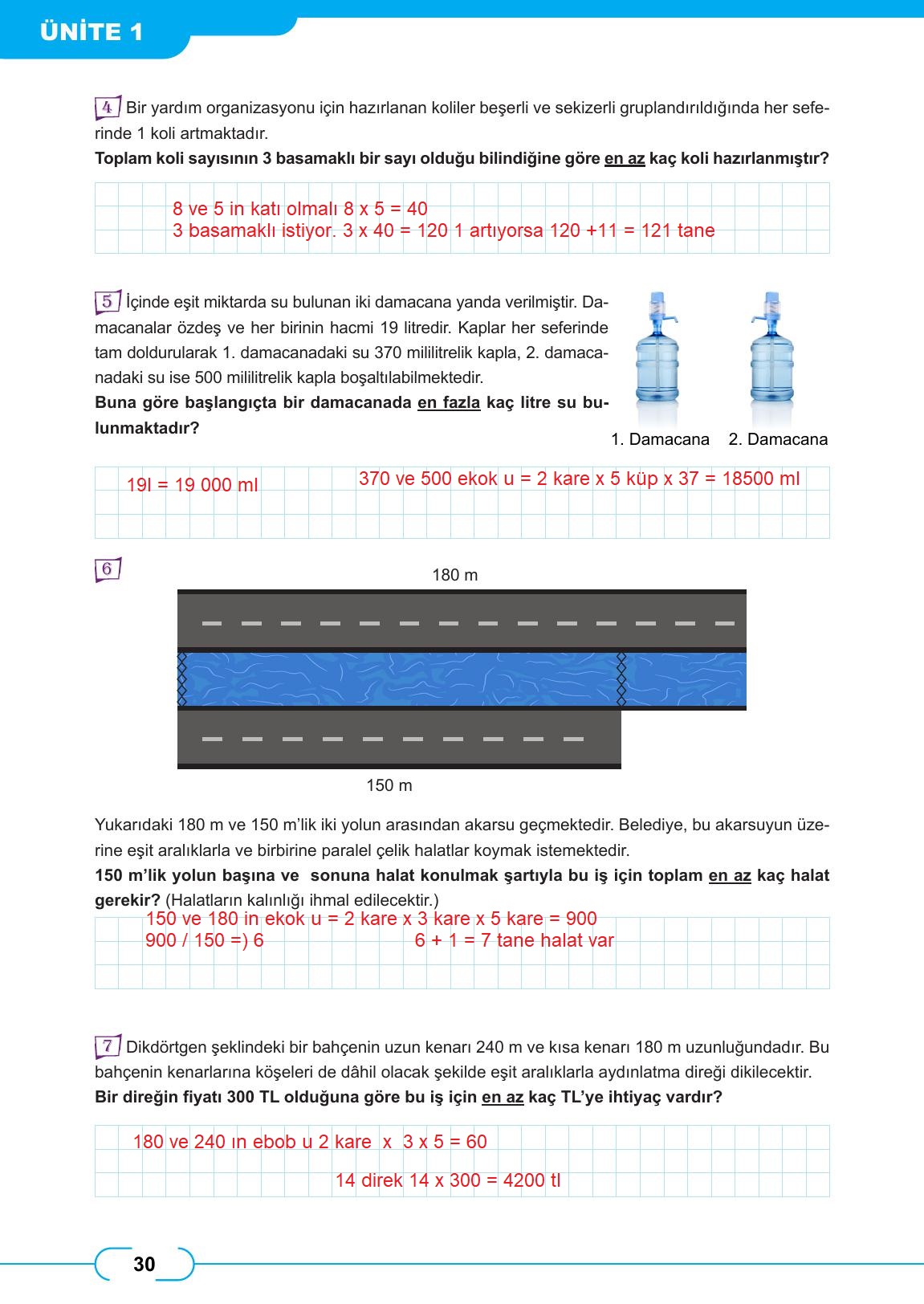 8. Sınıf Meb Yayınları Matematik Ders Kitabı Sayfa 30 Cevapları