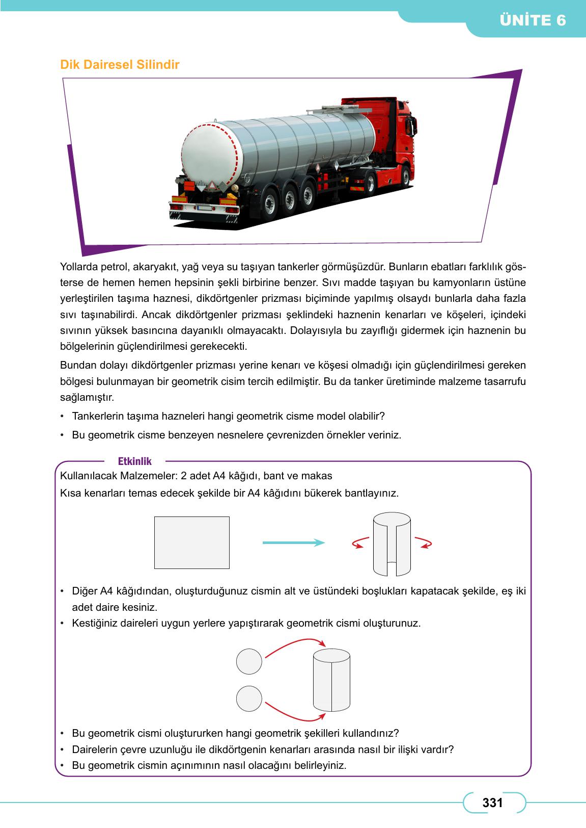 8. Sınıf Meb Yayınları Matematik Ders Kitabı Sayfa 331 Cevapları 8. Sınıf Meb Yayınları Matematik Ders Kitabı Sayfa 331 Cevapları