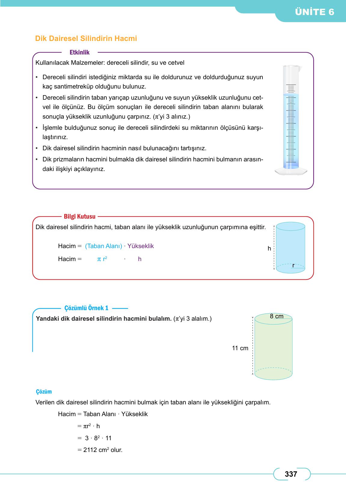 8. Sınıf Meb Yayınları Matematik Ders Kitabı Sayfa 337 Cevapları