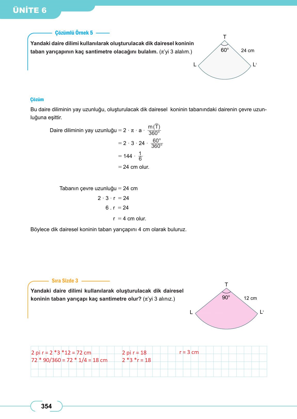 8. Sınıf Meb Yayınları Matematik Ders Kitabı Sayfa 354 Cevapları