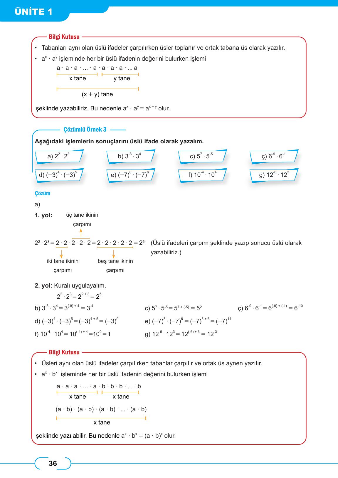 8. Sınıf Meb Yayınları Matematik Ders Kitabı Sayfa 36 Cevapları 8. Sınıf Meb Yayınları Matematik Ders Kitabı Sayfa 36 Cevapları