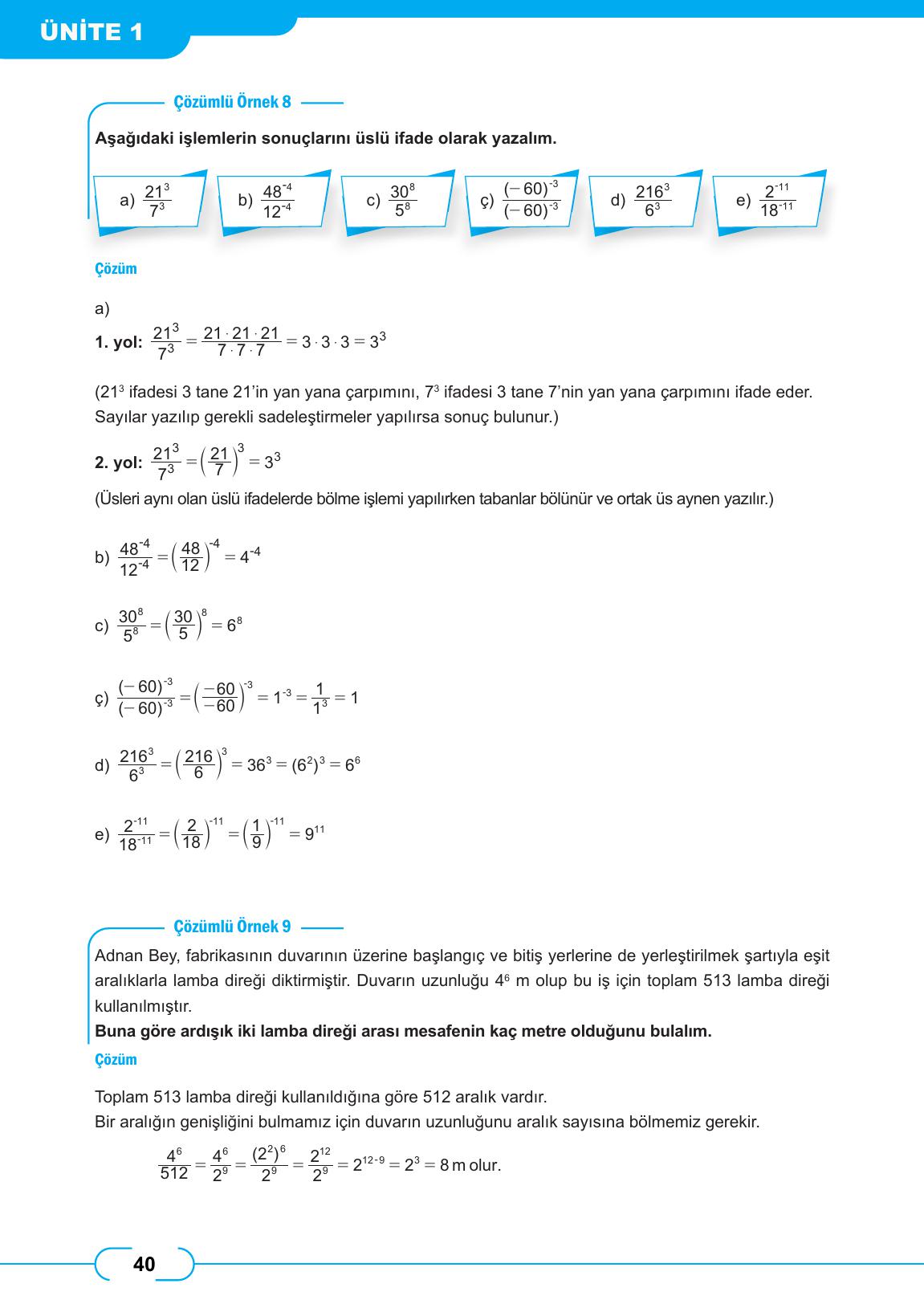 8. Sınıf Meb Yayınları Matematik Ders Kitabı Sayfa 40 Cevapları 8. Sınıf Meb Yayınları Matematik Ders Kitabı Sayfa 40 Cevapları