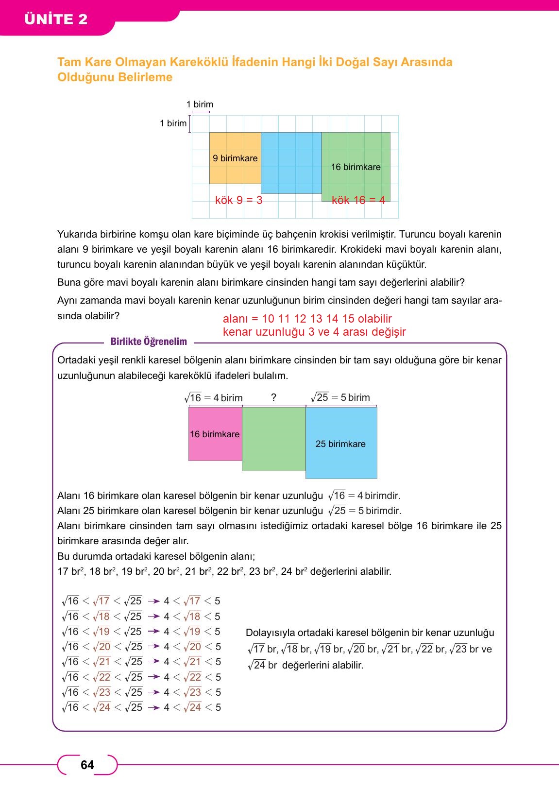 8. Sınıf Meb Yayınları Matematik Ders Kitabı Sayfa 64 Cevapları 8. Sınıf Meb Yayınları Matematik Ders Kitabı Sayfa 64 Cevapları