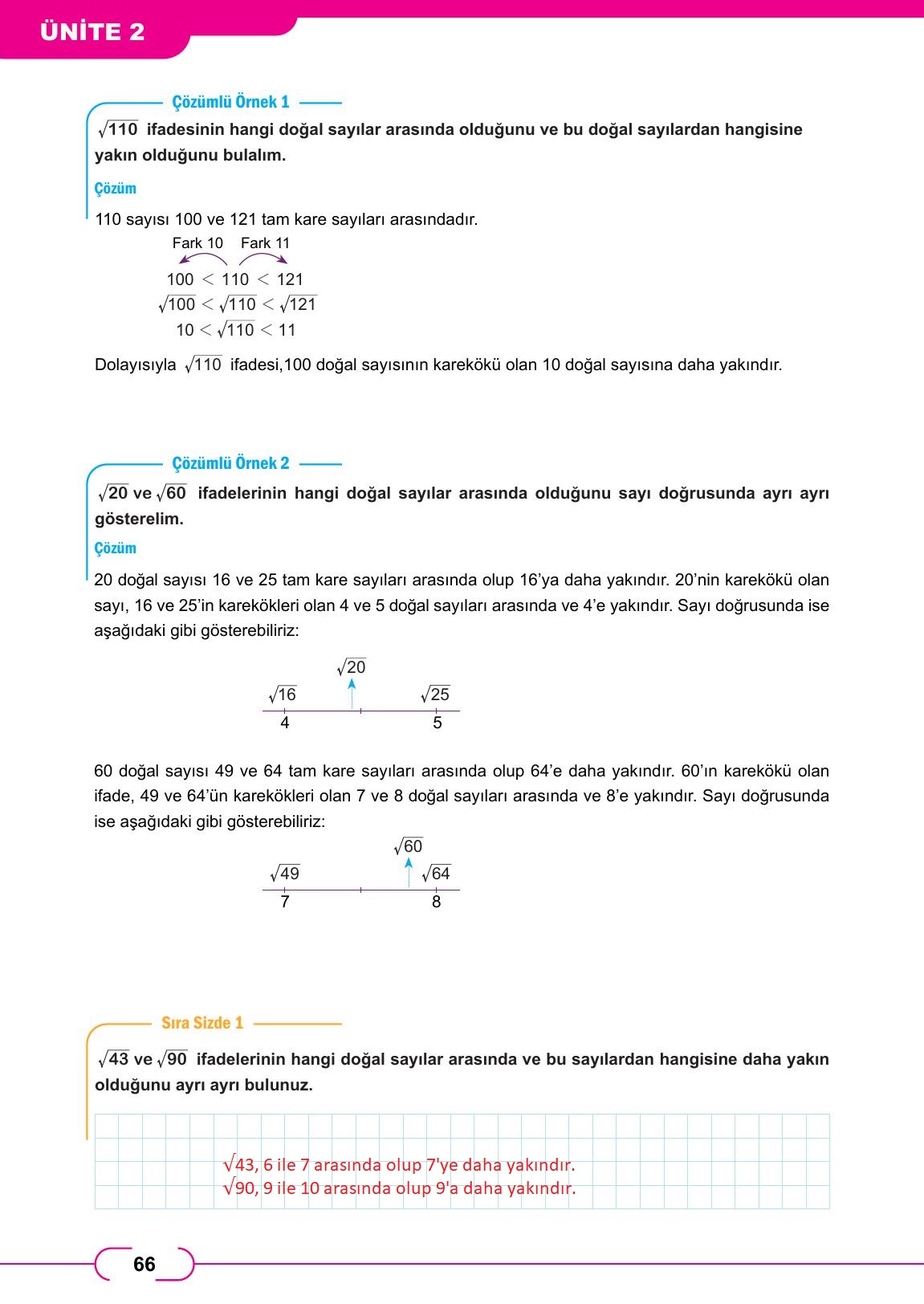 8. Sınıf Meb Yayınları Matematik Ders Kitabı Sayfa 66 Cevapları