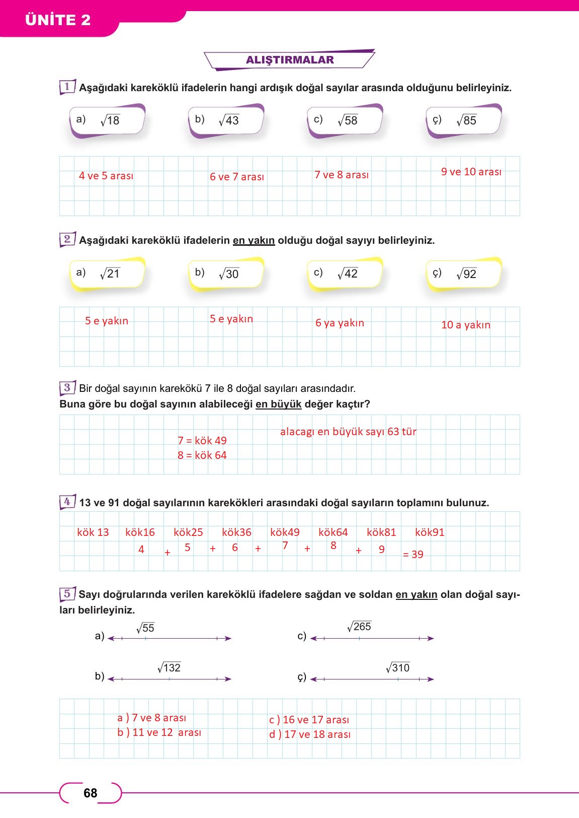 8. Sınıf Meb Yayınları Matematik Ders Kitabı Sayfa 68 Cevapları 8. Sınıf Meb Yayınları Matematik Ders Kitabı Sayfa 68 Cevapları