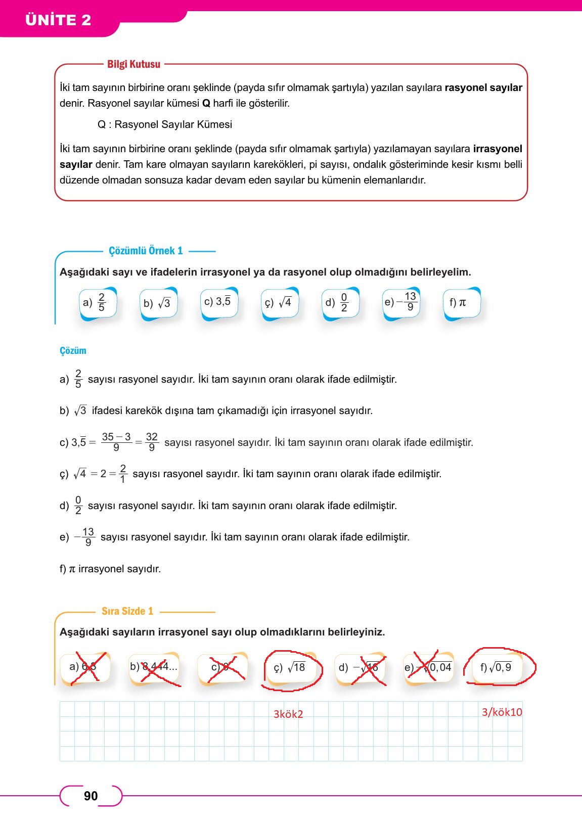 8. Sınıf Meb Yayınları Matematik Ders Kitabı Sayfa 90 Cevapları 8. Sınıf Meb Yayınları Matematik Ders Kitabı Sayfa 90 Cevapları