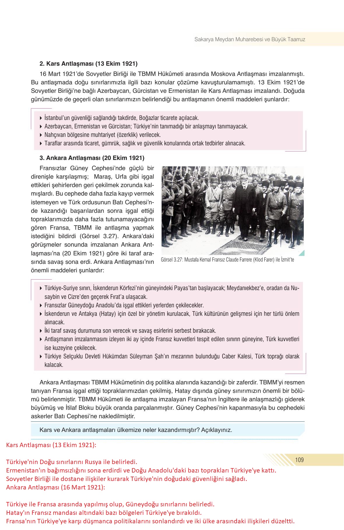 8. Sınıf Sek Yayınları İnkılap Tarihi Ve Atatürkçülük Ders Kitabı Sayfa 109 Cevapları 8. Sınıf Sek Yayınları İnkılap Tarihi Ve Atatürkçülük Ders Kitabı Sayfa 109 Cevapları