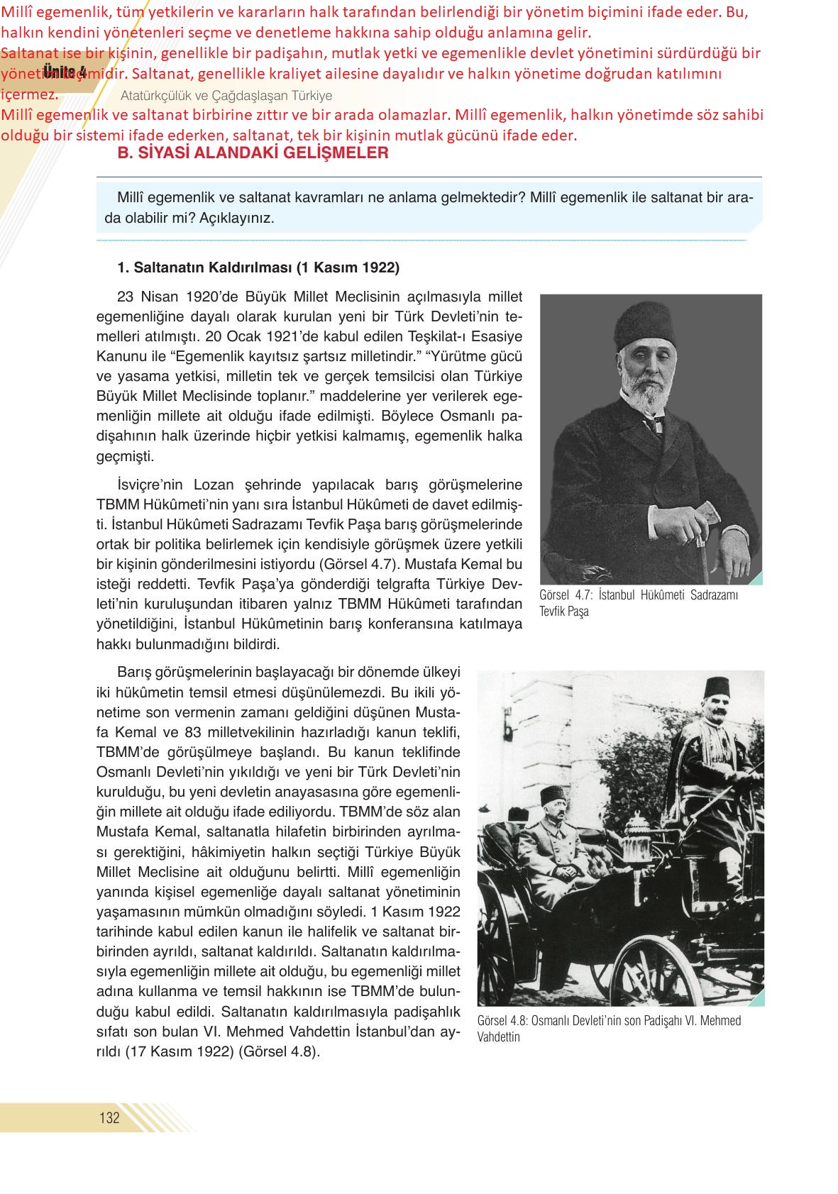 8. Sınıf Sek Yayınları İnkılap Tarihi Ve Atatürkçülük Ders Kitabı Sayfa 132 Cevapları 8. Sınıf Sek Yayınları İnkılap Tarihi Ve Atatürkçülük Ders Kitabı Sayfa 132 Cevapları