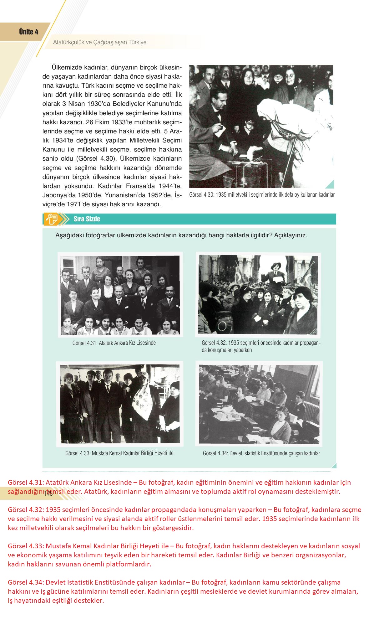 8. Sınıf Sek Yayınları İnkılap Tarihi Ve Atatürkçülük Ders Kitabı Sayfa 148 Cevapları