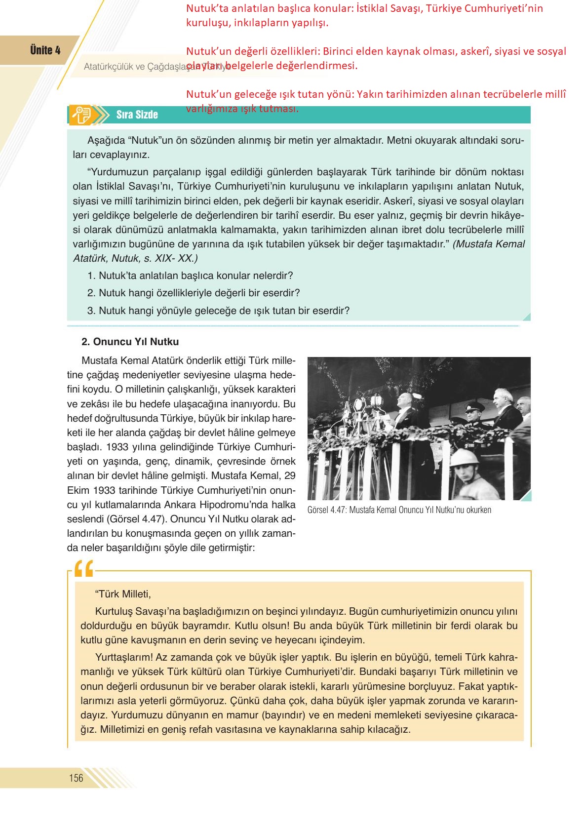 8. Sınıf Sek Yayınları İnkılap Tarihi Ve Atatürkçülük Ders Kitabı Sayfa 156 Cevapları 8. Sınıf Sek Yayınları İnkılap Tarihi Ve Atatürkçülük Ders Kitabı Sayfa 156 Cevapları