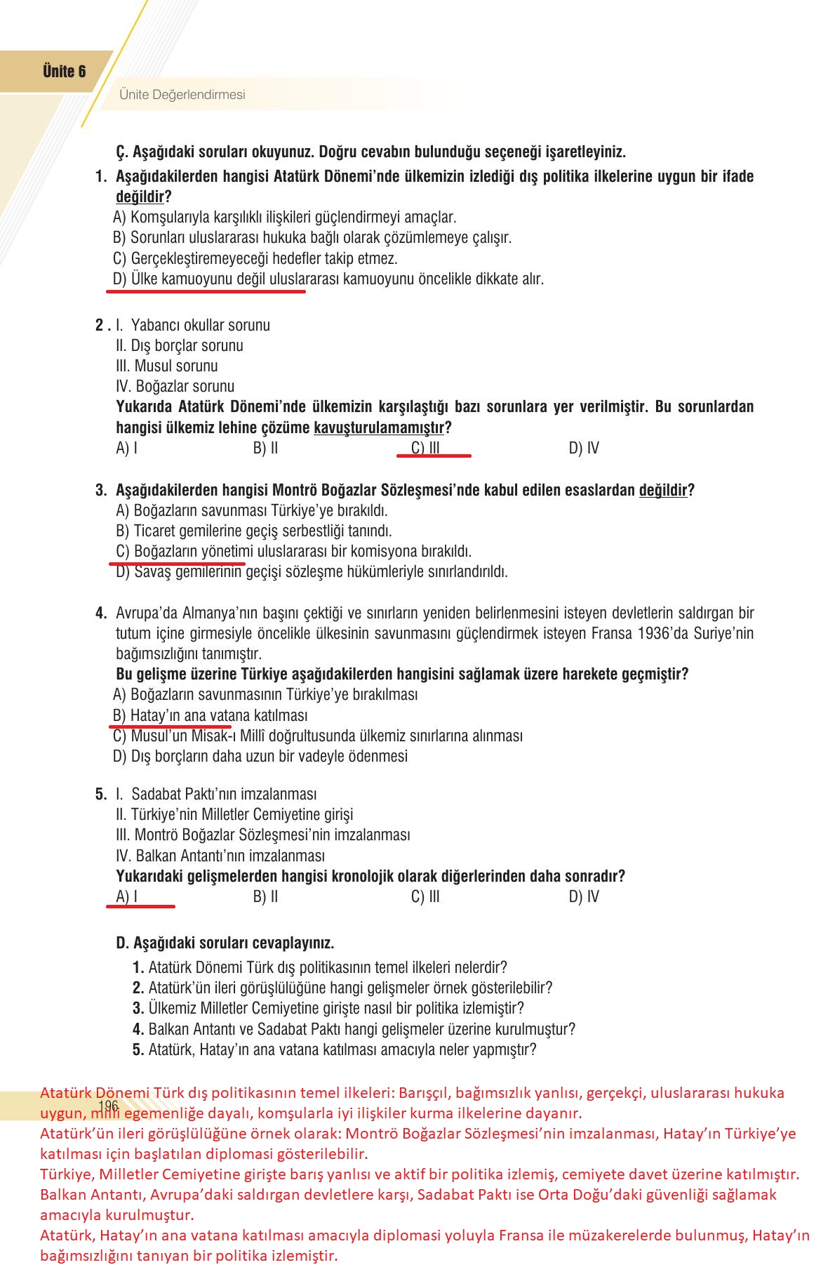 8. Sınıf Sek Yayınları İnkılap Tarihi Ve Atatürkçülük Ders Kitabı Sayfa 196 Cevapları 8. Sınıf Sek Yayınları İnkılap Tarihi Ve Atatürkçülük Ders Kitabı Sayfa 196 Cevapları
