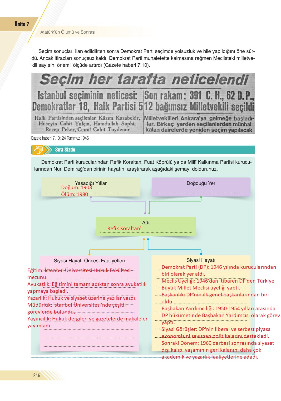 8. Sınıf Sek Yayınları İnkılap Tarihi Ve Atatürkçülük Ders Kitabı Sayfa 216 Cevapları 8. Sınıf Sek Yayınları İnkılap Tarihi Ve Atatürkçülük Ders Kitabı Sayfa 216 Cevapları