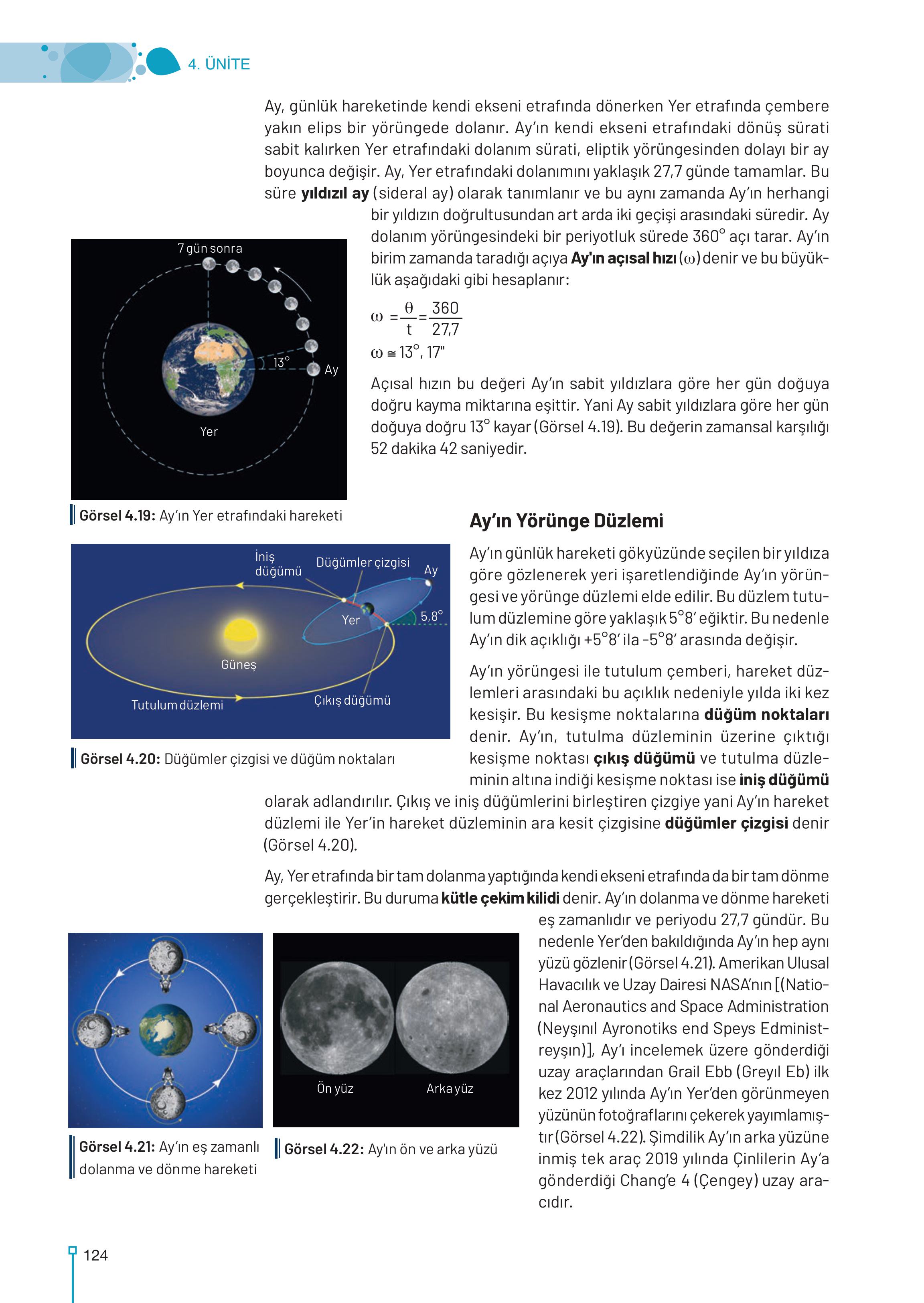 9-10-11-12. Sınıf Meb Yayınları Astronomi Ve Uzay Bilimleri Ders Kitabı Sayfa 124 Cevapları 9-10-11-12. Sınıf Meb Yayınları Astronomi Ve Uzay Bilimleri Ders Kitabı Sayfa 124 Cevapları