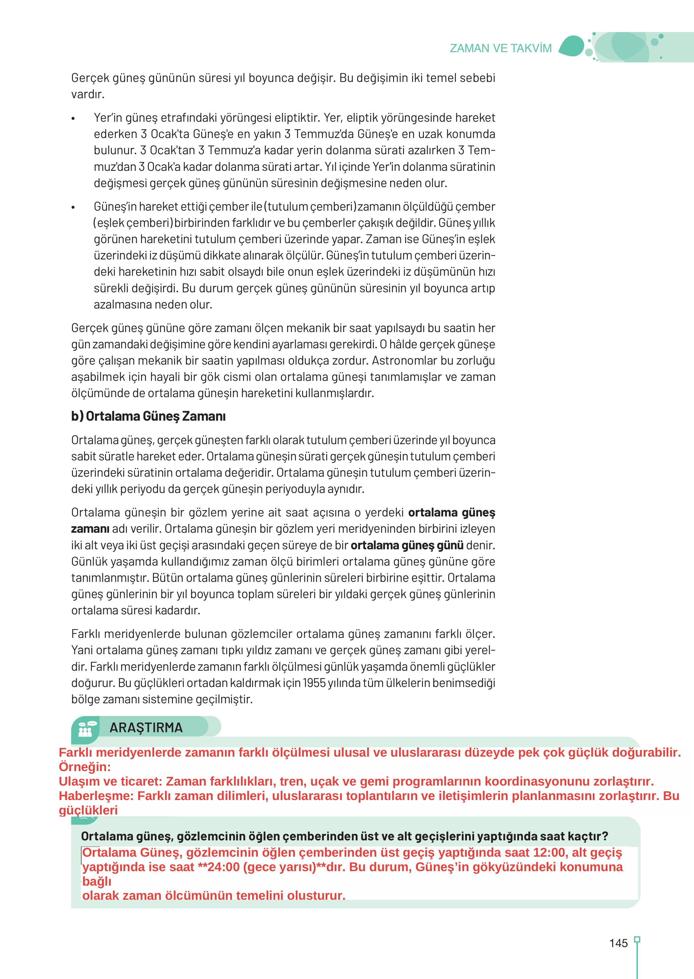 9-10-11-12. Sınıf Meb Yayınları Astronomi Ve Uzay Bilimleri Ders Kitabı Sayfa 145 Cevapları 9-10-11-12. Sınıf Meb Yayınları Astronomi Ve Uzay Bilimleri Ders Kitabı Sayfa 145 Cevapları