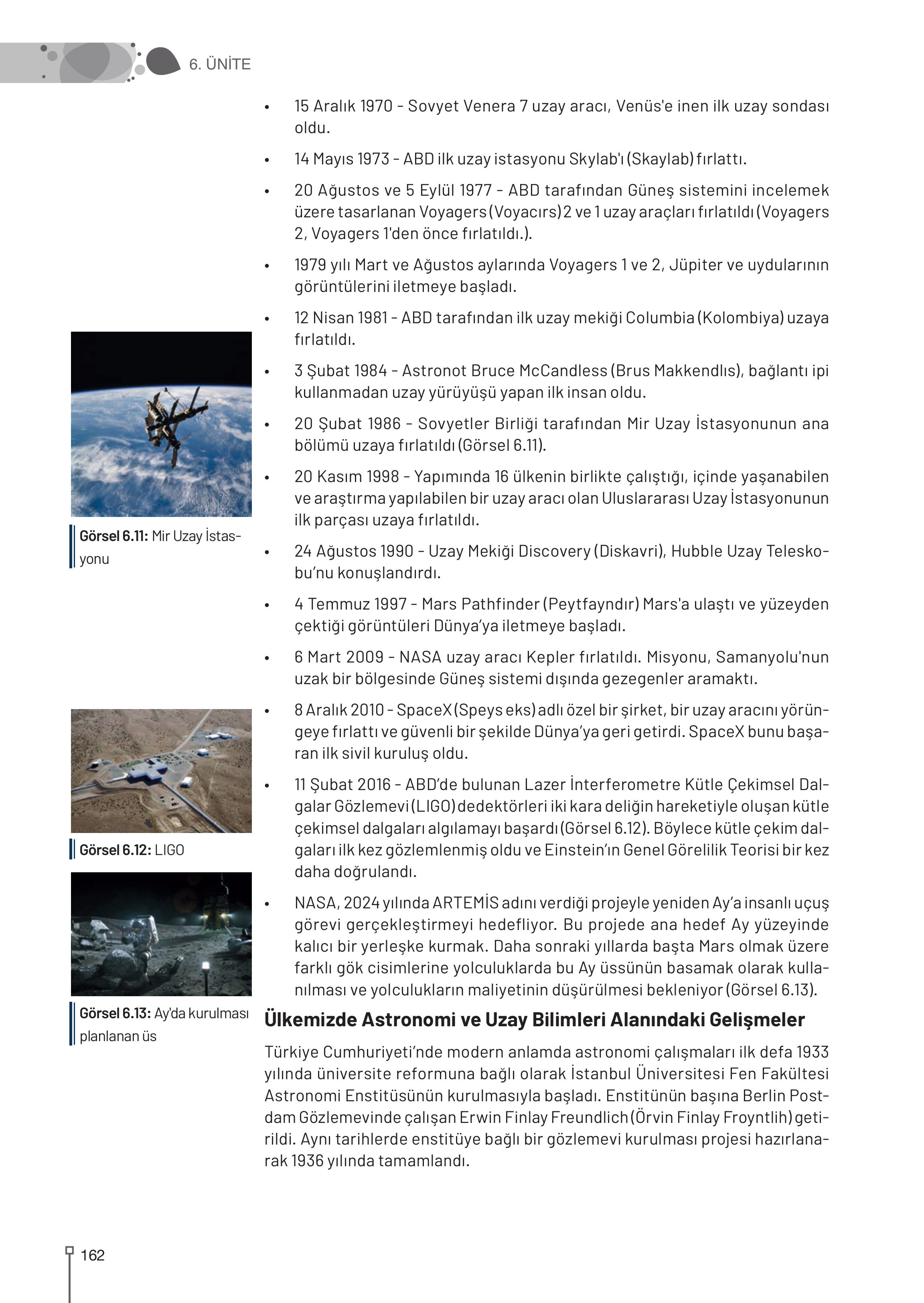 9-10-11-12. Sınıf Meb Yayınları Astronomi Ve Uzay Bilimleri Ders Kitabı Sayfa 162 Cevapları 9-10-11-12. Sınıf Meb Yayınları Astronomi Ve Uzay Bilimleri Ders Kitabı Sayfa 162 Cevapları