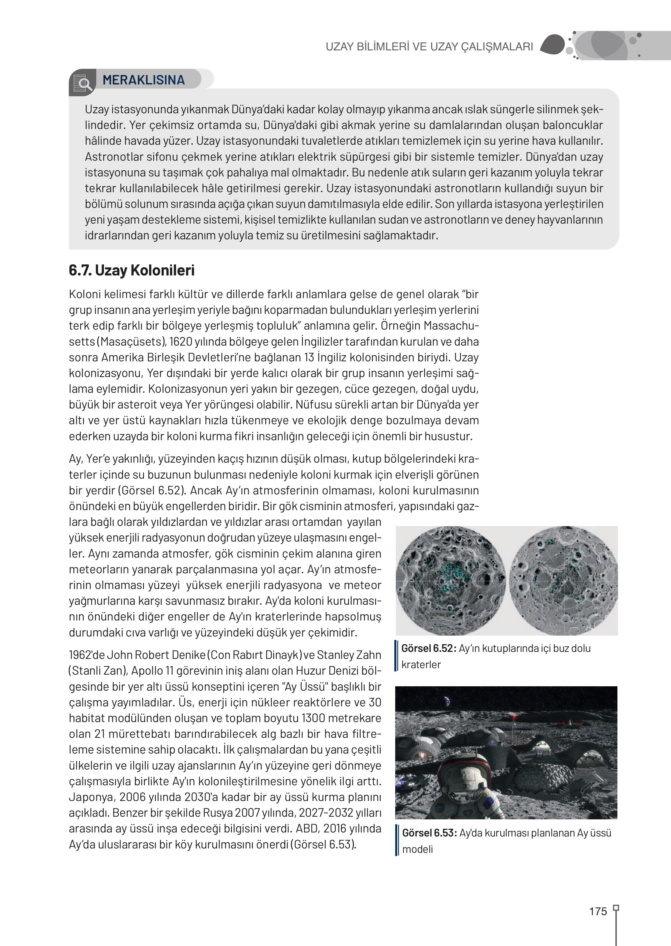 9-10-11-12. Sınıf Meb Yayınları Astronomi Ve Uzay Bilimleri Ders Kitabı Sayfa 175 Cevapları