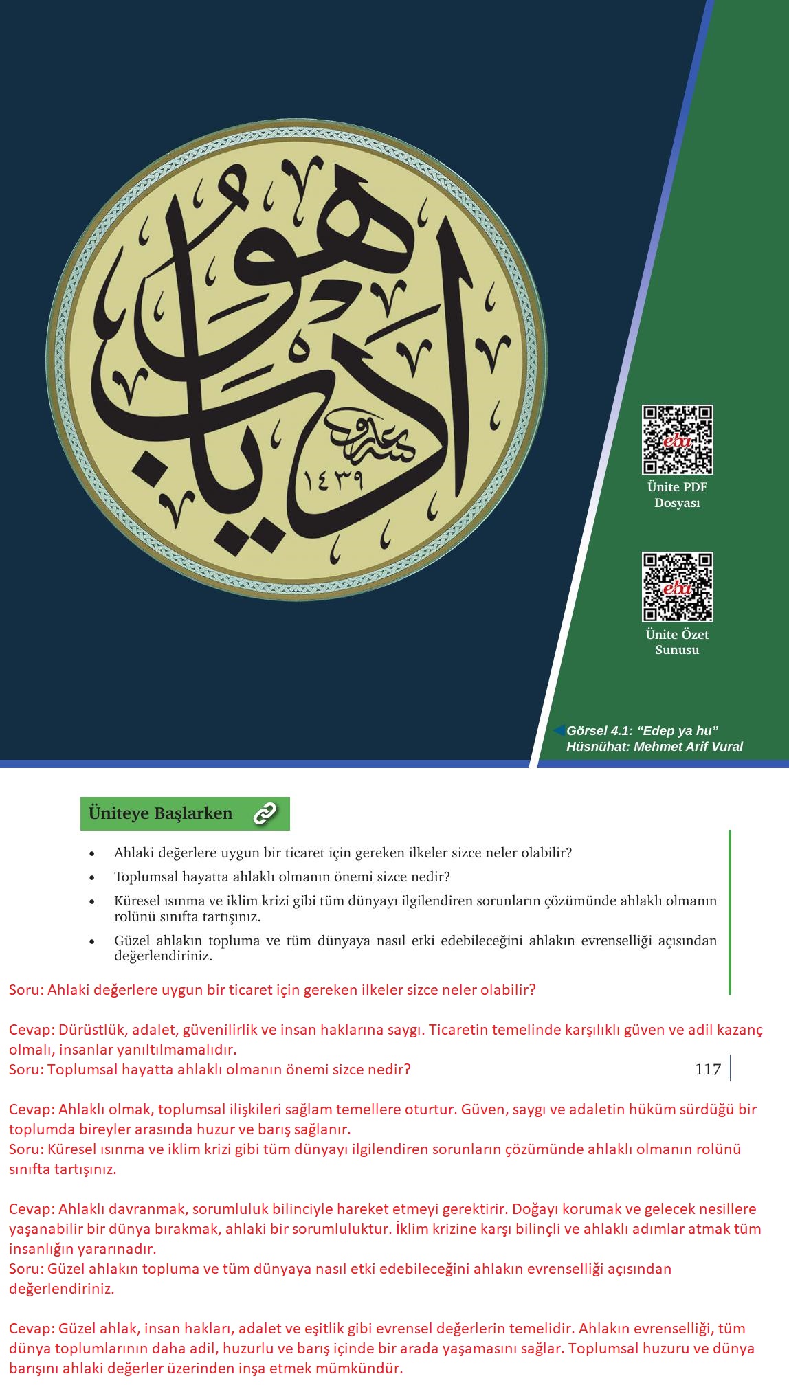 9. Sınıf Meb Yayınları Din Kültürü Ve Ahlak Bilgisi Ders Kitabı Sayfa 117 Cevapları 9. Sınıf Meb Yayınları Din Kültürü Ve Ahlak Bilgisi Ders Kitabı Sayfa 117 Cevapları
