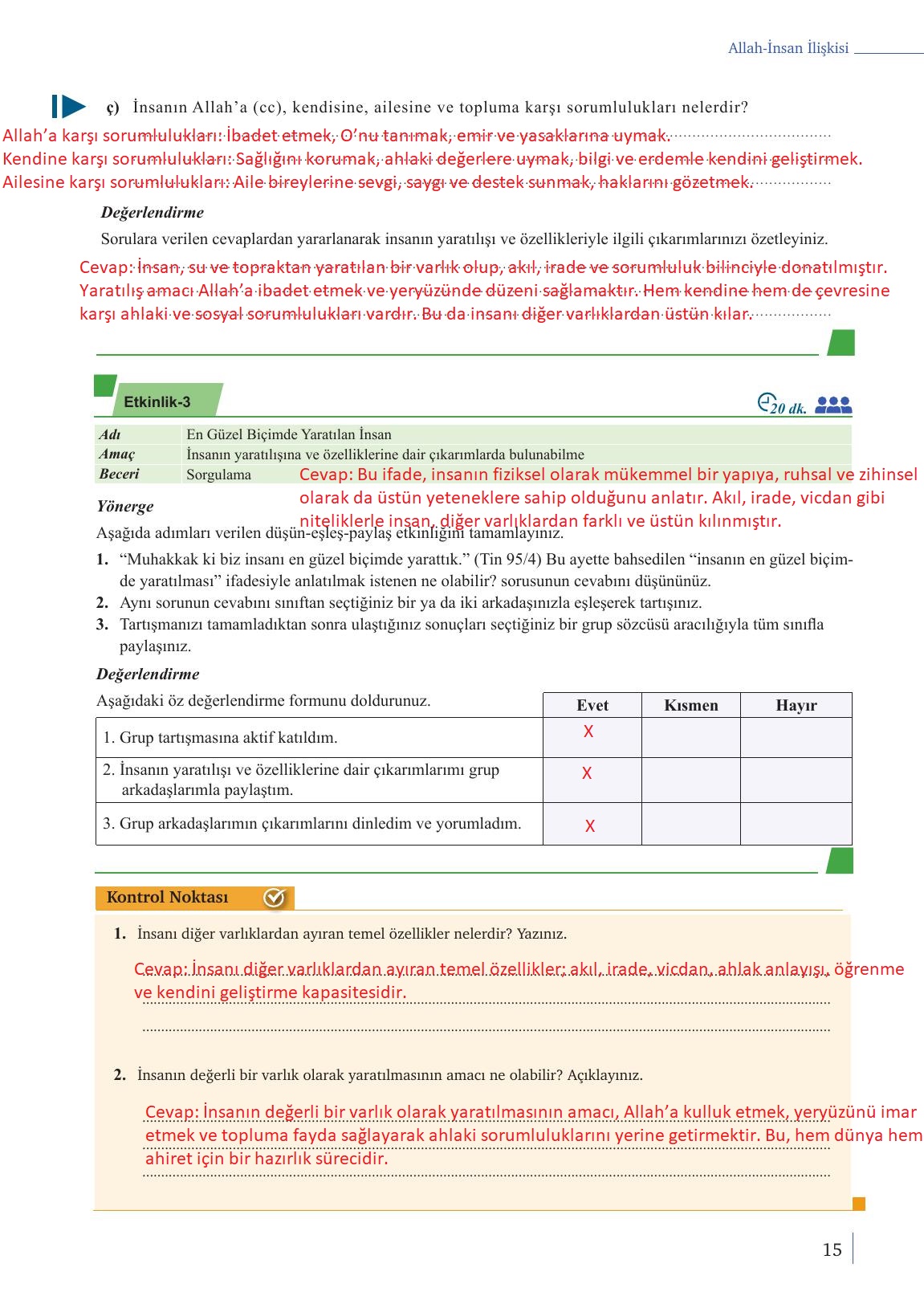 9. Sınıf Meb Yayınları Din Kültürü Ve Ahlak Bilgisi Ders Kitabı Sayfa 15 Cevapları 9. Sınıf Meb Yayınları Din Kültürü Ve Ahlak Bilgisi Ders Kitabı Sayfa 15 Cevapları