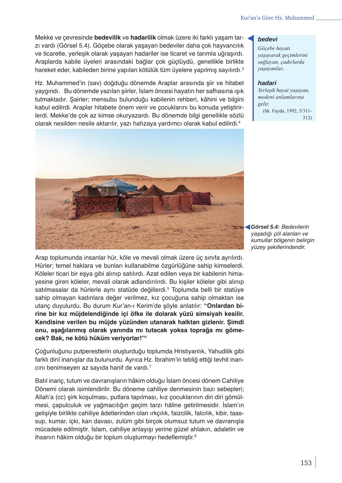 9. Sınıf Meb Yayınları Din Kültürü Ve Ahlak Bilgisi Ders Kitabı Sayfa 153 Cevapları