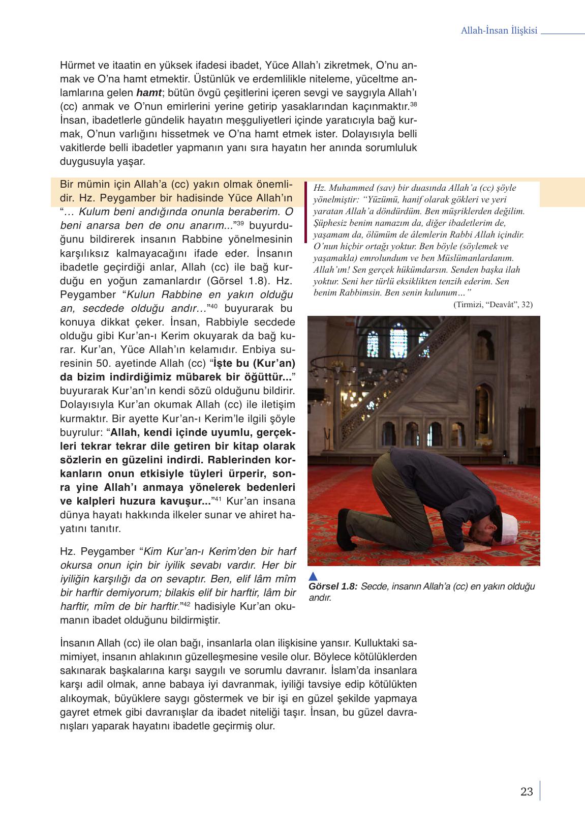 9. Sınıf Meb Yayınları Din Kültürü Ve Ahlak Bilgisi Ders Kitabı Sayfa 23 Cevapları