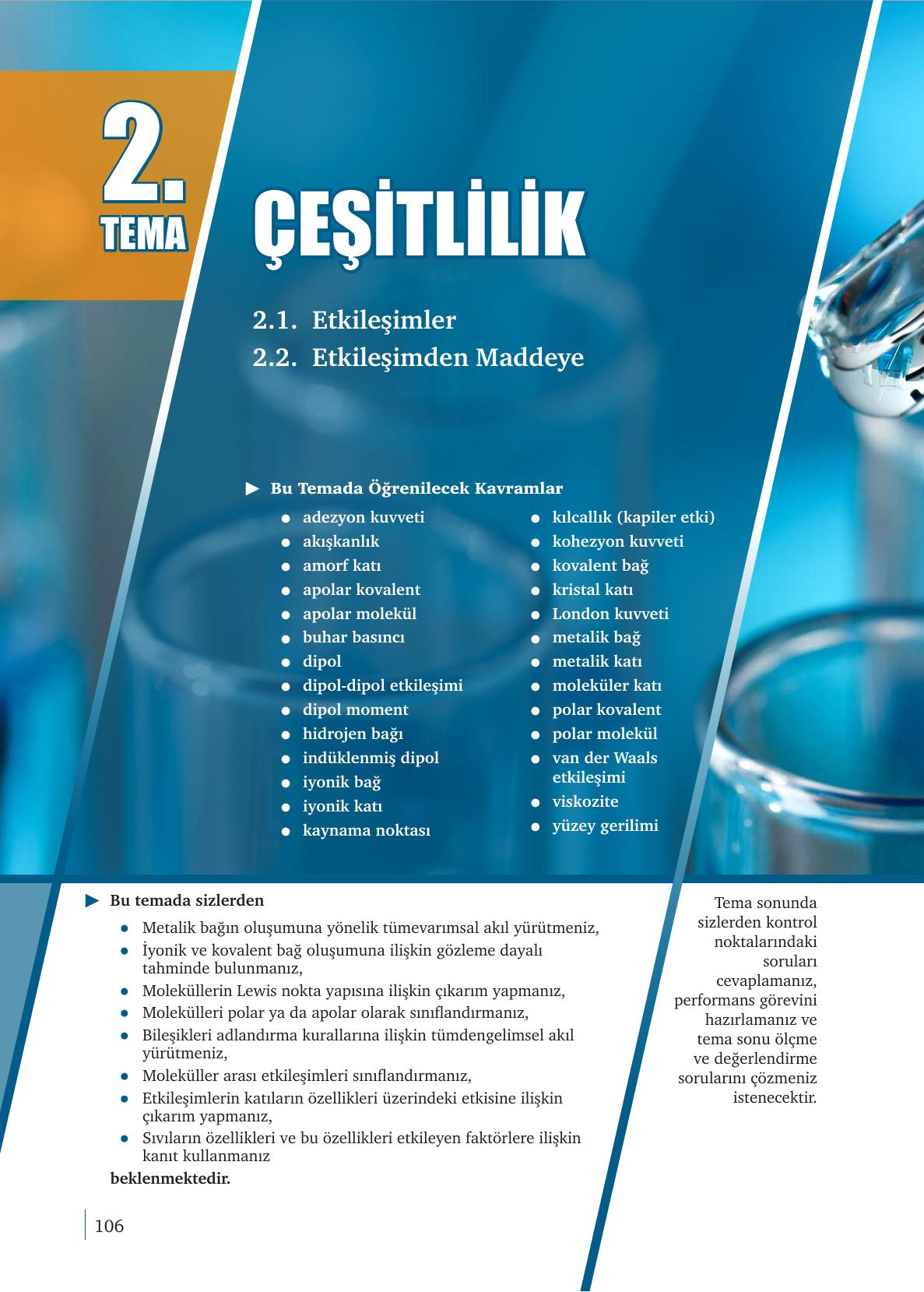 9. Sınıf Meb Yayınları Kimya Ders Kitabı Sayfa 106 Cevapları 9. Sınıf Meb Yayınları Kimya Ders Kitabı Sayfa 106 Cevapları
