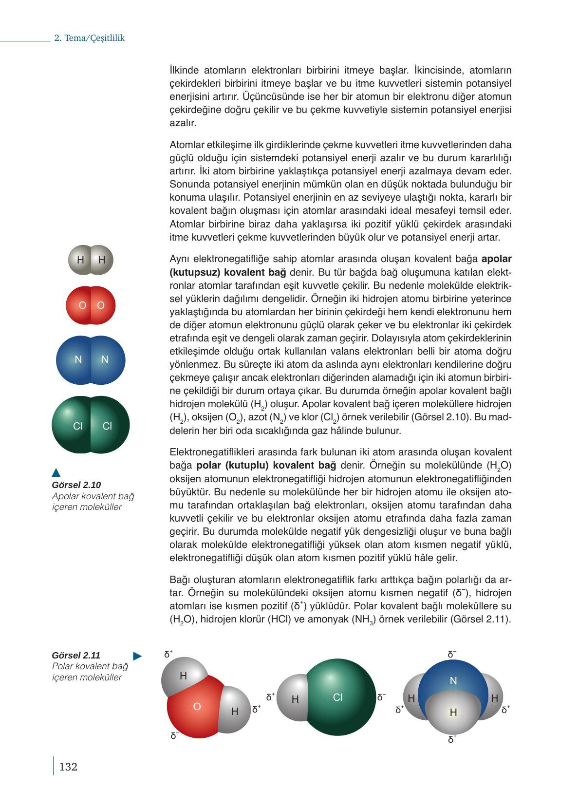 9. Sınıf Meb Yayınları Kimya Ders Kitabı Sayfa 132 Cevapları