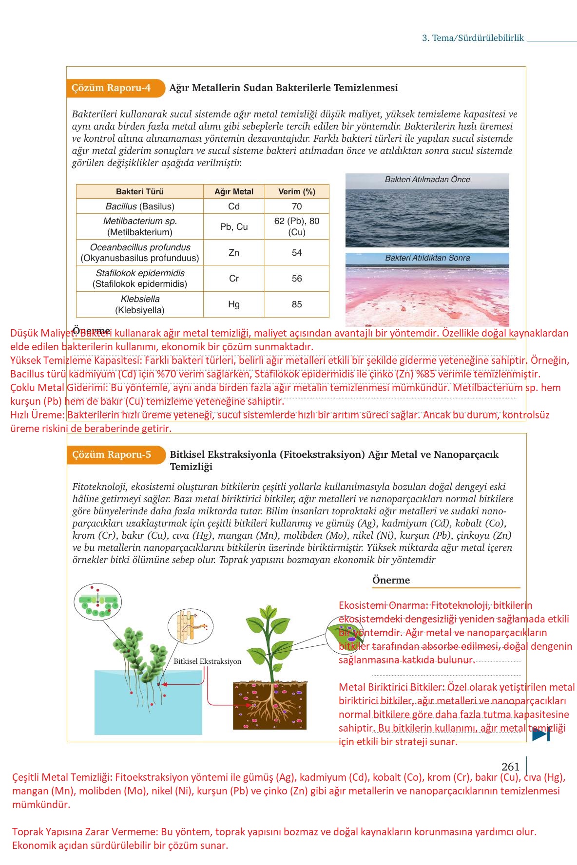 9. Sınıf Meb Yayınları Kimya Ders Kitabı Sayfa 261 Cevapları 9. Sınıf Meb Yayınları Kimya Ders Kitabı Sayfa 261 Cevapları