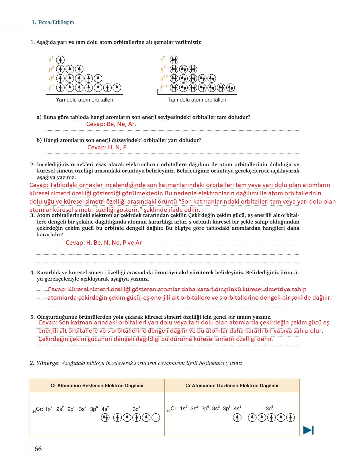 9. Sınıf Meb Yayınları Kimya Ders Kitabı Sayfa 66 Cevapları 9. Sınıf Meb Yayınları Kimya Ders Kitabı Sayfa 66 Cevapları