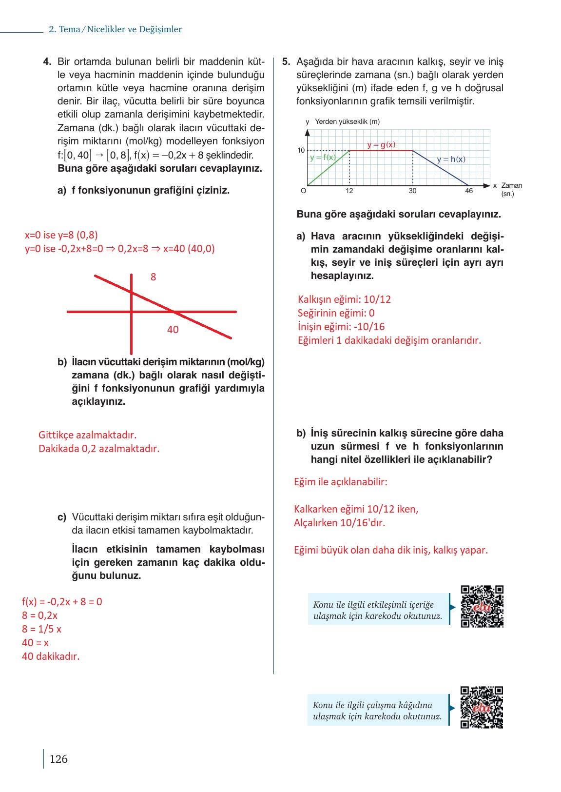 9. Sınıf Meb Yayınları Matematik Ders Kitabı 1. Kitap Sayfa 126 Cevapları