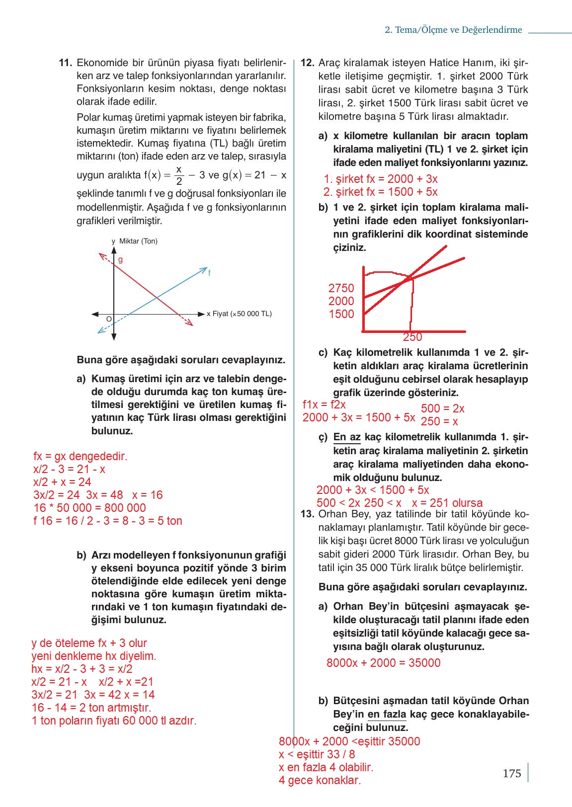9. Sınıf Meb Yayınları Matematik Ders Kitabı 1. Kitap Sayfa 175 Cevapları 9. Sınıf Meb Yayınları Matematik Ders Kitabı 1. Kitap Sayfa 175 Cevapları