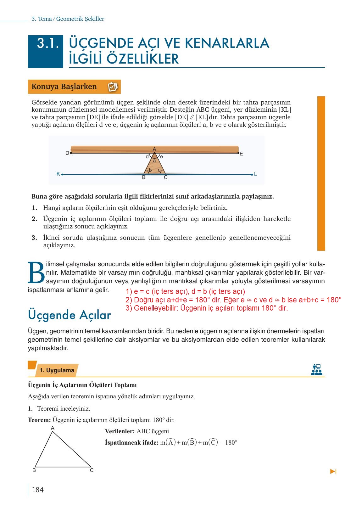 9. Sınıf Meb Yayınları Matematik Ders Kitabı 1. Kitap Sayfa 184 Cevapları 9. Sınıf Meb Yayınları Matematik Ders Kitabı 1. Kitap Sayfa 184 Cevapları