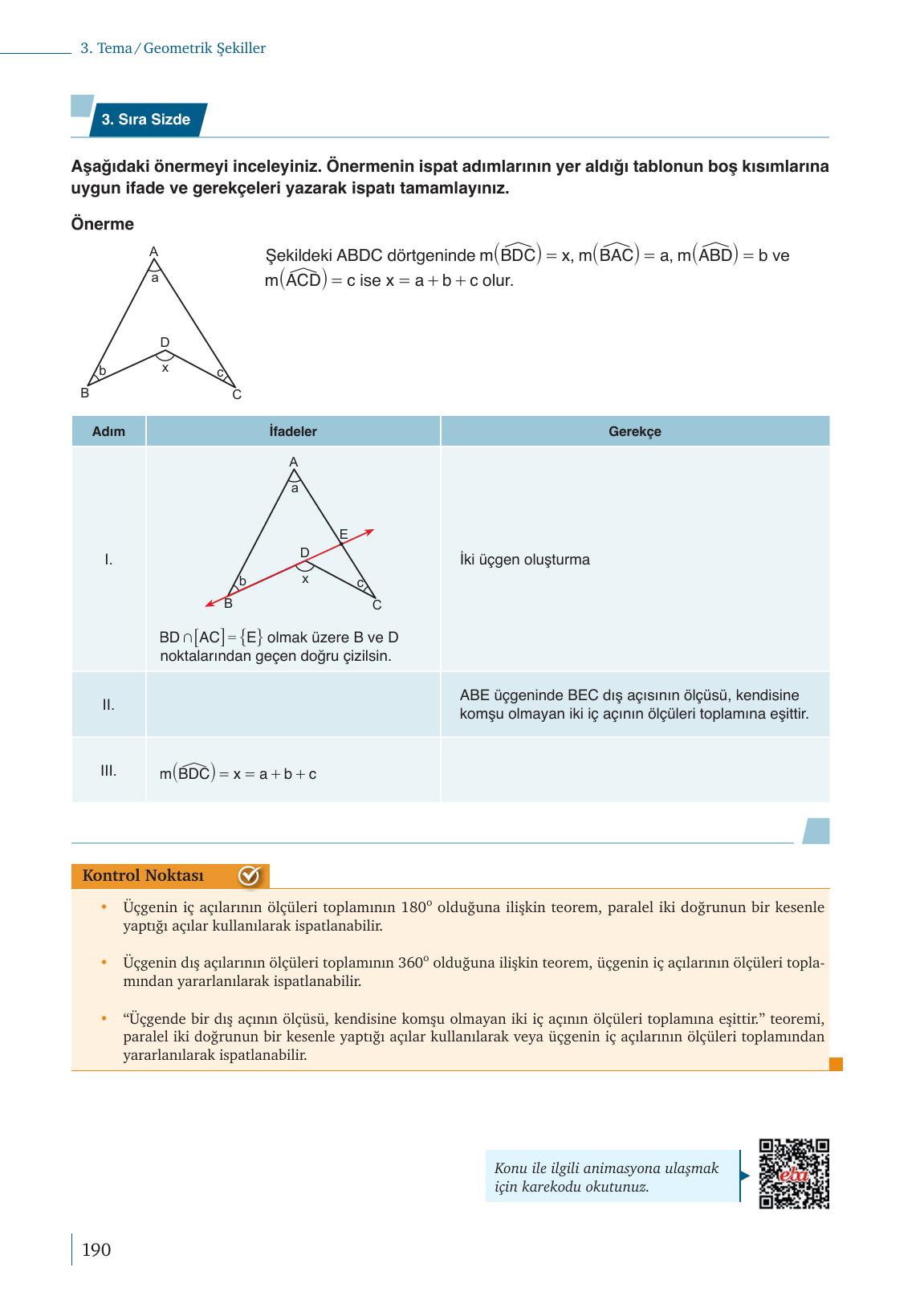 9. Sınıf Meb Yayınları Matematik Ders Kitabı 1. Kitap Sayfa 190 Cevapları 9. Sınıf Meb Yayınları Matematik Ders Kitabı 1. Kitap Sayfa 190 Cevapları