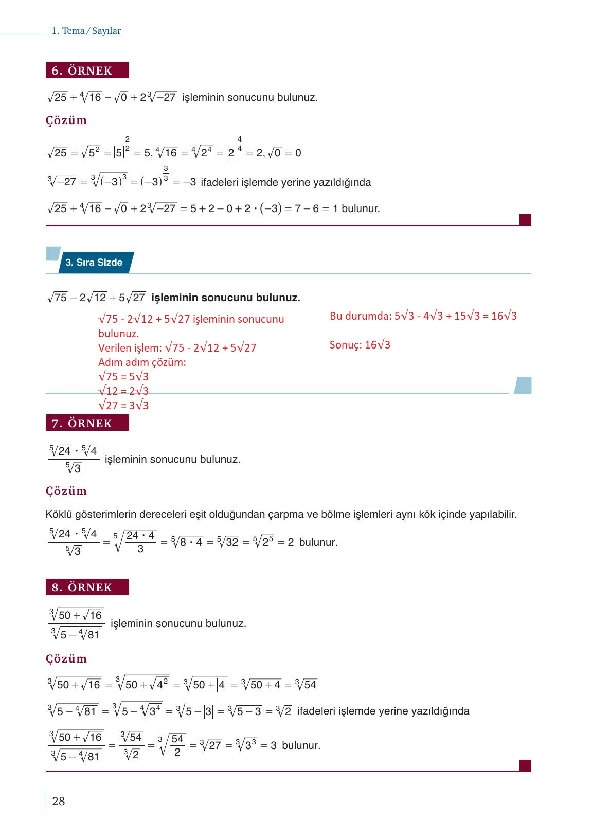 9. Sınıf Meb Yayınları Matematik Ders Kitabı 1. Kitap Sayfa 28 Cevapları 9. Sınıf Meb Yayınları Matematik Ders Kitabı 1. Kitap Sayfa 28 Cevapları