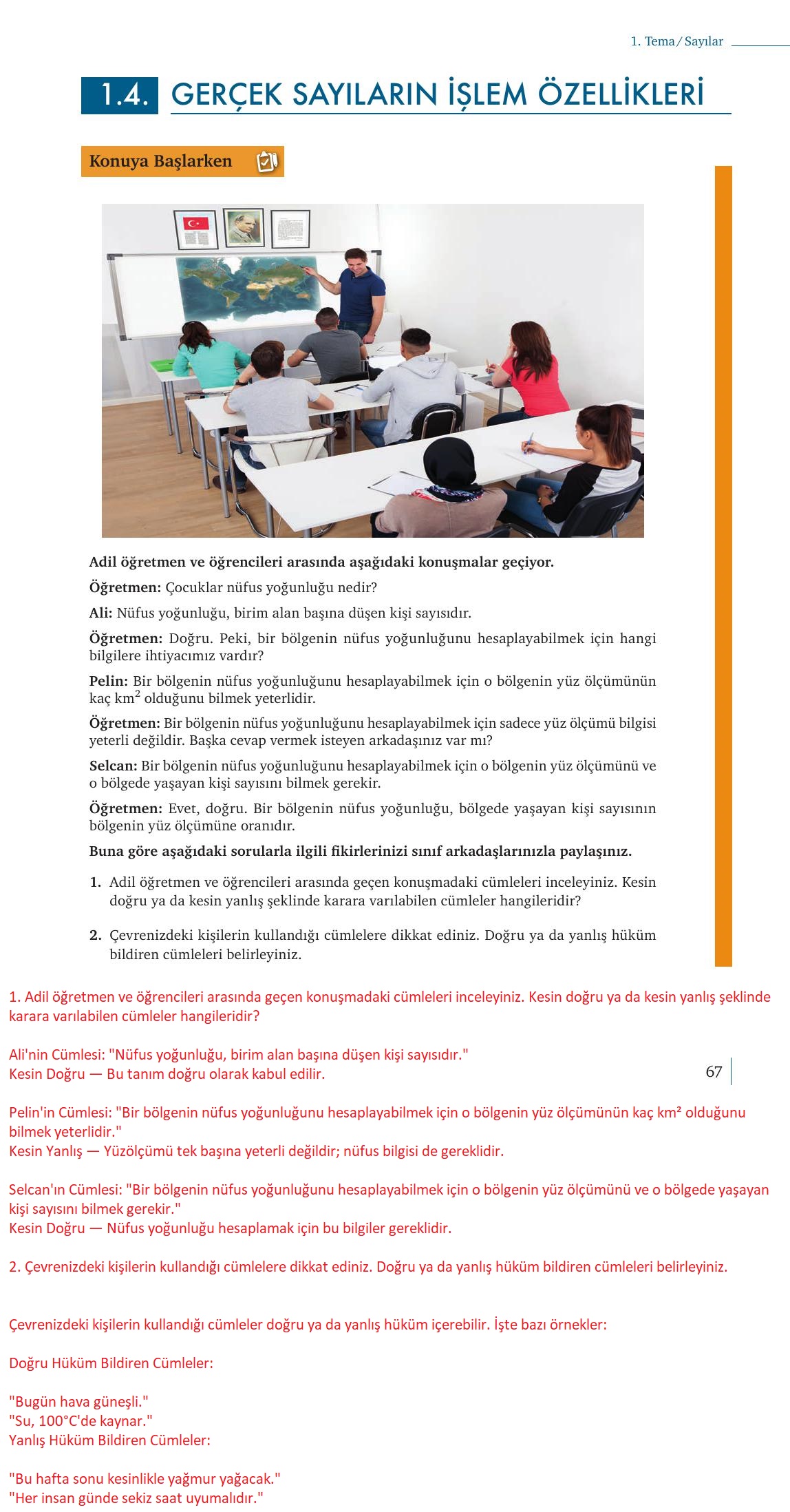 9. Sınıf Meb Yayınları Matematik Ders Kitabı 1. Kitap Sayfa 67 Cevapları 9. Sınıf Meb Yayınları Matematik Ders Kitabı 1. Kitap Sayfa 67 Cevapları